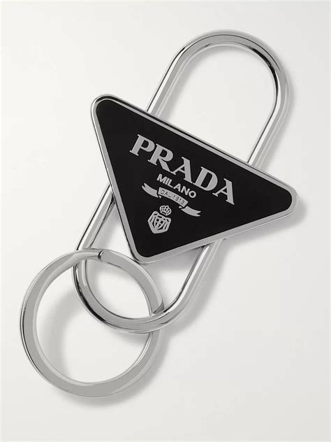 prada key ring|Prada keychain slot.